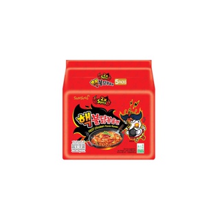 Samyang Extreme Buldak Hot Chicken Ramen ซัมยังเอ็กซ์ตรีมบูลดักฮอตชิคเก้นราเมง สูตรเผ็ดมาก แพ็ค 5ห่อ