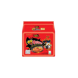 Samyang Extreme Buldak Hot Chicken Ramen ซัมยังเอ็กซ์ตรีมบูลดักฮอตชิคเก้นราเมง สูตรเผ็ดมาก แพ็ค 5ห่อ