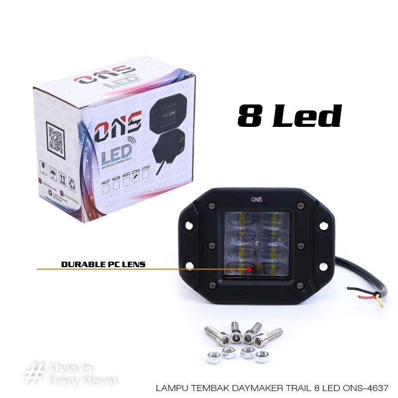 สปอร์ตไลท์เส้นทาง LED 8 ดวง 4637