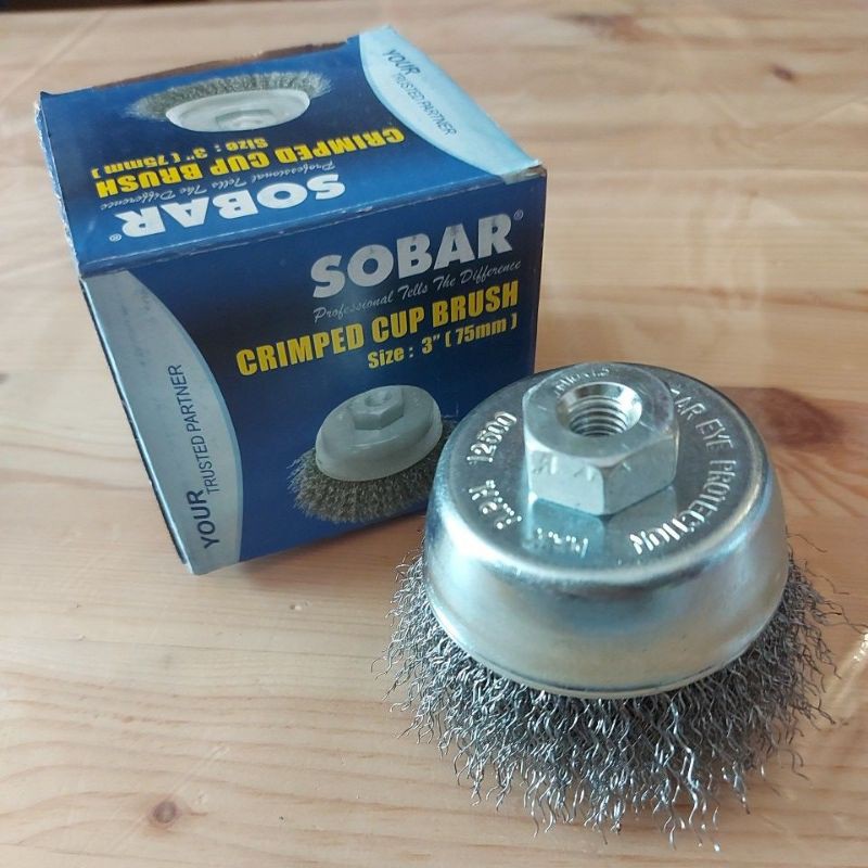 แปรงล้างถ้วย Sobar 3" (75 มม.) M101.5 เหล็กคาร์บอน