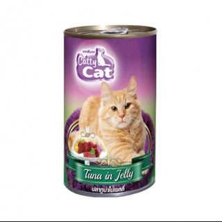 (CF12)Catty Cat ทูน่าเนื้อแดงในเยลลี่ 400g