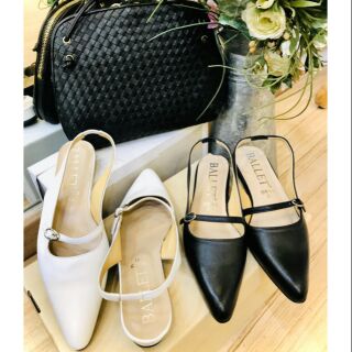 รองเท้าหนังแท้ ballet shoe b. 655