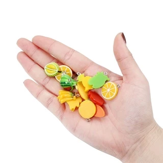 10 ชิ้น เรซิน ผัก ผลไม้ จี้ แฟชั่น น่ารัก สร้อยข้อมือ สร้อยคอ DIY เครื่องประดับ ทํา