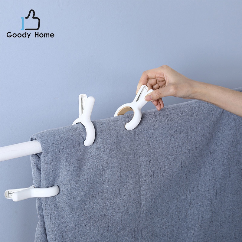 Goody Home ตัวหนีบ ที่หนีบ ผ้าห่ม ผ้าขนหนู เพื่อตากหรือแขวน จำหน่าย เป็นแพค(แพคละ 3 ตัวหนีบ)