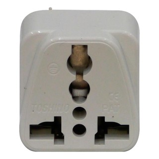 ปลั๊กแปลง ปลั๊กแปลงอเนกประสงค์ 2 ขากลม TOSHINO PS-18A ADAPTER 2P TOSHINO PS-18A