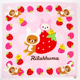 ผ้าคลุมใหล่ ริลัคคุมะ ไซส์ 100x100 ซ.ม. ลายที่ 5 (Rilakkuma scarf size100x100cm No.05)