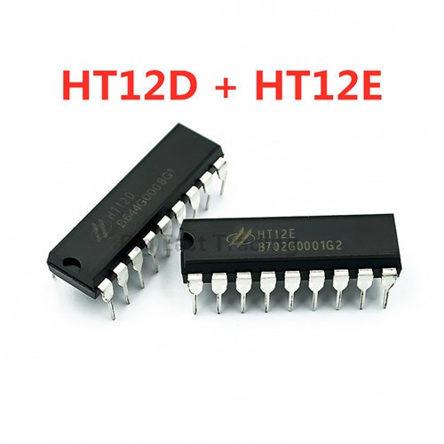 2 ชิ้น ( 1 ชิ้น HT12D + 1 ชิ้น HT12E ) DIP-20 HT-12D HT-12E DIP20 รับประกันคุณภาพ