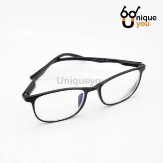 UniqueYou แว่นสายตาสั้น กรอบแว่นสายตา พร้อมเลนส์สายตา 6801black