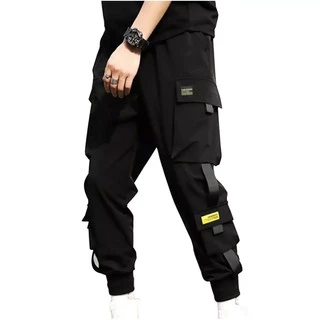 CYD(kz-04)กางเกงทรงหลวมรัดรูปของผู้ชาย,กางเกงลำลองทรงครอปสวมใส่ได้ทุกโอกาสสไตล์ฮิปฮอปทรงหลวม