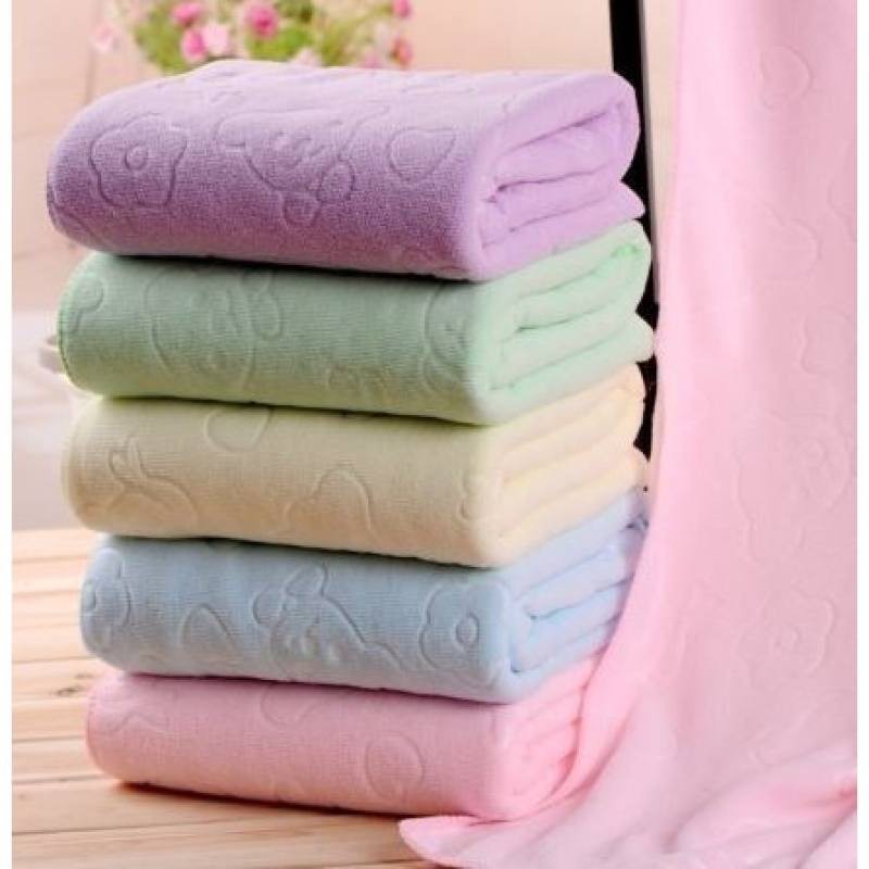 ผ้าเช็ดตัวนาโน ยาว140xกว้าง70ซม. ผ้าเช็ดตัวสีสดใส ซึมซับน้ำได้ดี เนื้อนุ่มไม่บาดผิว สินค้าพร้อมส่ง!!!!