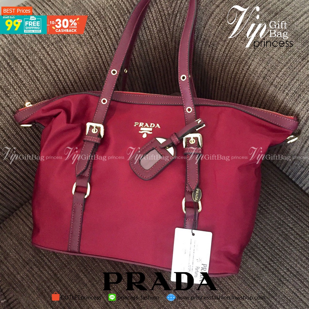 Prada premium gift  Tessuto/Saffiano Bag  งานพรีเมี่ยมกิ้ฟ จากเคาเตอร์ต่างประเทศคะ  รุ่น Limited edi