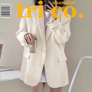 เสื้อแจ็กเก็ตสูทลําลอง สไตล์เกาหลี แฟชั่นฤดูใบไม้ผลิ และฤดูใ…