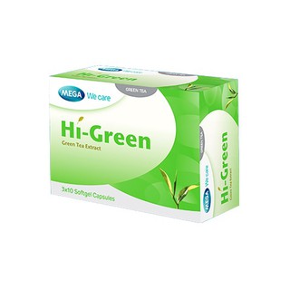 Mega We Care Hi Green เมก้า วี แคร์ ชาเขียวสกัด 30แคปซูล