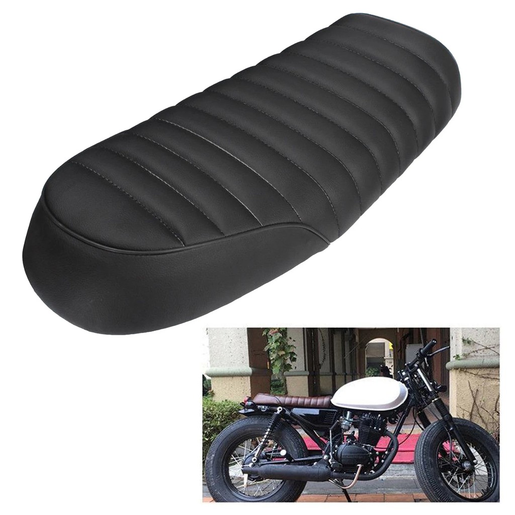 รถจักรยานยนต์ Vintage Cafe Racer Seat เบาะอานแบน Honda CG125 GN CG CB400SS