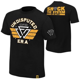 เสื้อยืด ไซส์ S รอบอก37นิ้ว เสื้อมวยปล้ำ เก็บเงินปลายทางได้ WWE Undisputed Era Shock The System wweshopแท้