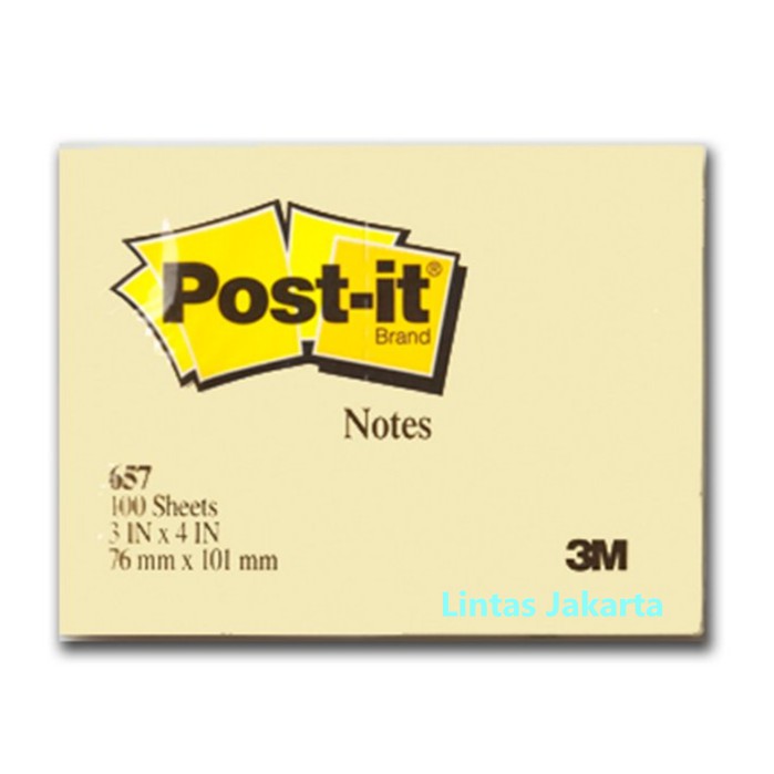 Post it / Stick Note 657 ยี่ห้อ 3M