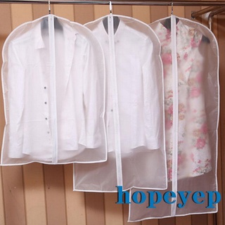 Hopeyep- ผ้าคลุมป้องกันฝุ่น สีโปร่งใส สําหรับชุดสูท เสื้อโค้ท เสื้อผ้า เดินทาง