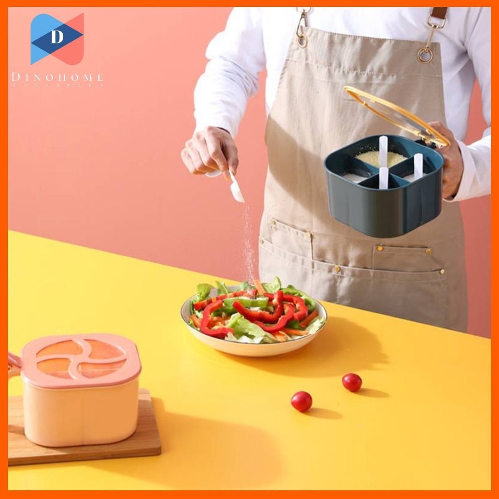 ⭐️ขายปลีก/ส่ง⭐️กล่องเก็บอาหารแห้งและเครื่องปรุงรส ที่ใส่เครื่องปรุง Kitchen Storage Box