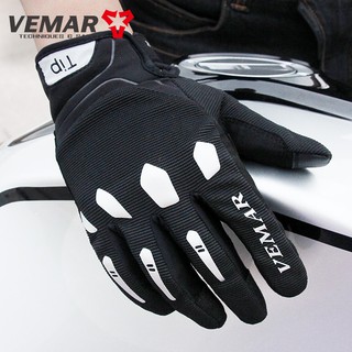 Vemar ผู้หญิงถุงมือรถจักรยานยนต์ฤดูร้อนถุงมือขี่จักรยานเสือภูเขา Anti-Fall Motorbike Motocross ถุงมือ Breathable XS-XXL VE-193