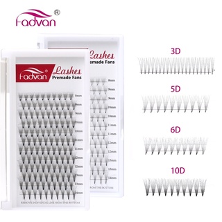 Fadvan sharp ขนตาปลอม ขนมิงค์นุ่ม ดูเป็นธรรมชาติ สไตล์รัสเซีย