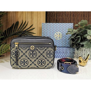 TORY BURCH FACTORY MONOGRAM JACQUARD CROSSBODY BAGแท้💯