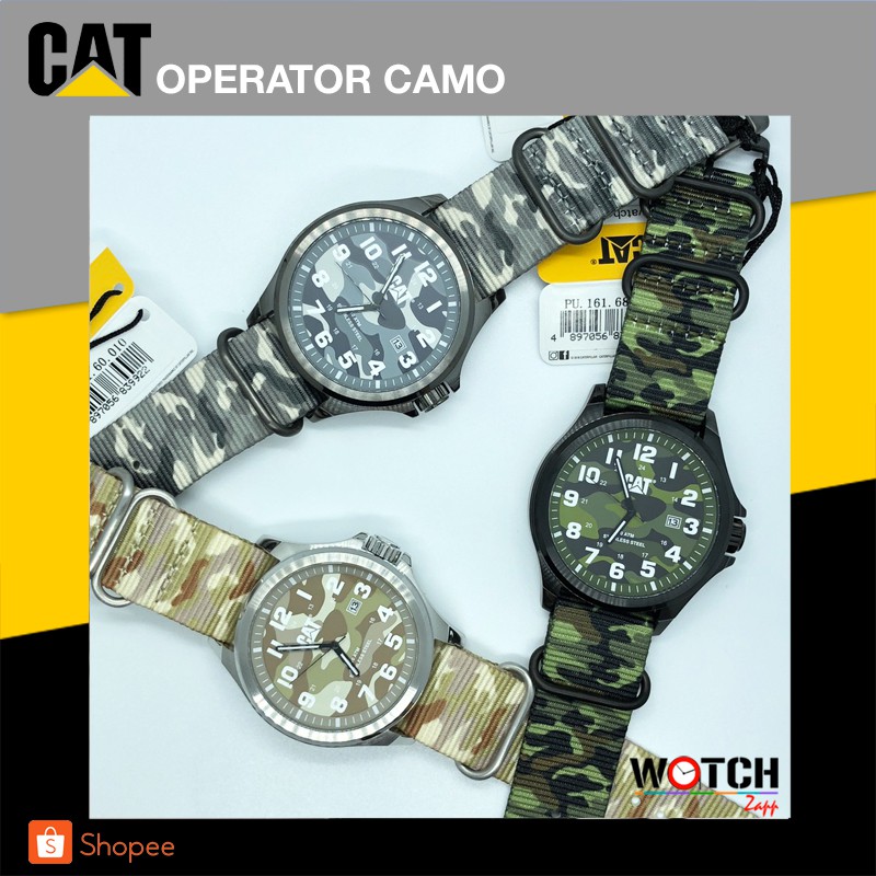 นาฬิกาข้อมือ CAT CATERPILLAR OPERATOR CAMO สายผ้า