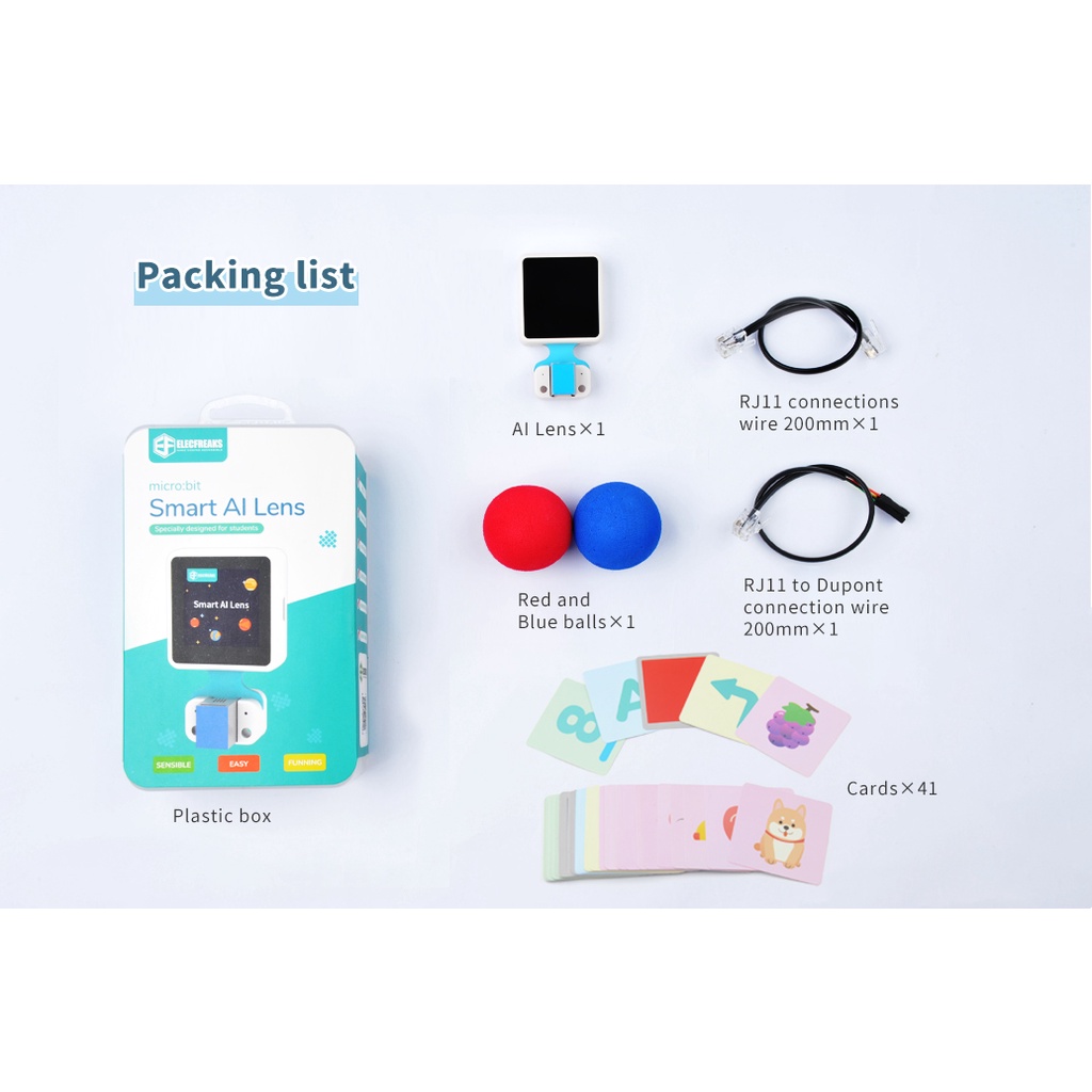 Smart AI Lens kit for microbit ชุดเรียนรู้ปัญญาประดิษฐ์ใช้ร่วมกับไมโคร ...