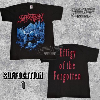 เสื้อยืดผ้าฝ้ายพิมพ์ลายแฟชั่น (เฉือนซ้าย) เสื้อยืด ลาย SUFFOCATION OFF THE DARK LIGHT PIERCED พร้อมวงดนตรีในตัว HEAVEN H