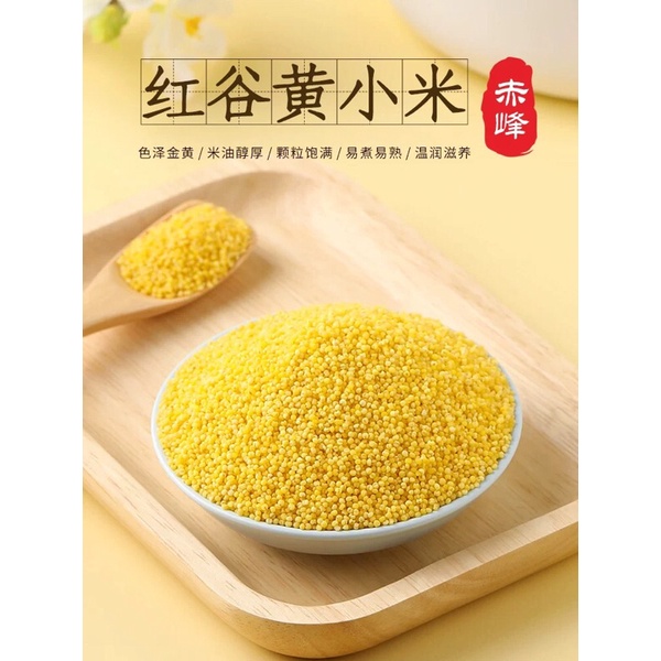 ข้าวฟ่าง ข้าวฟ่างแกะเปลือก พร้อมส่ง(优质小米)ขนาด500g นิยมนำไปต้มโจ๊กข้าวฟ่าง ขนม ข้าวฟ่างเปียก