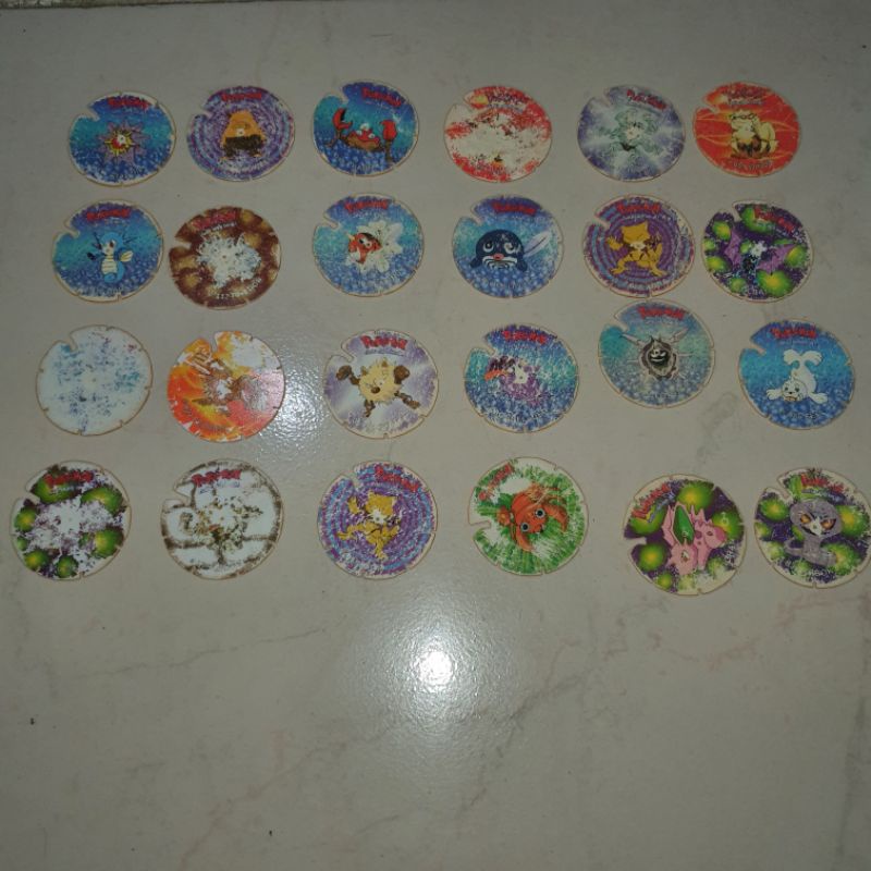 เหรียญ Tazos Pokemon Spin Old School Taos Tazos