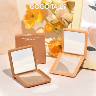 Gogo TALES พาเลทคอนทัวร์ 3D 3 สี สําหรับแต่งหน้า