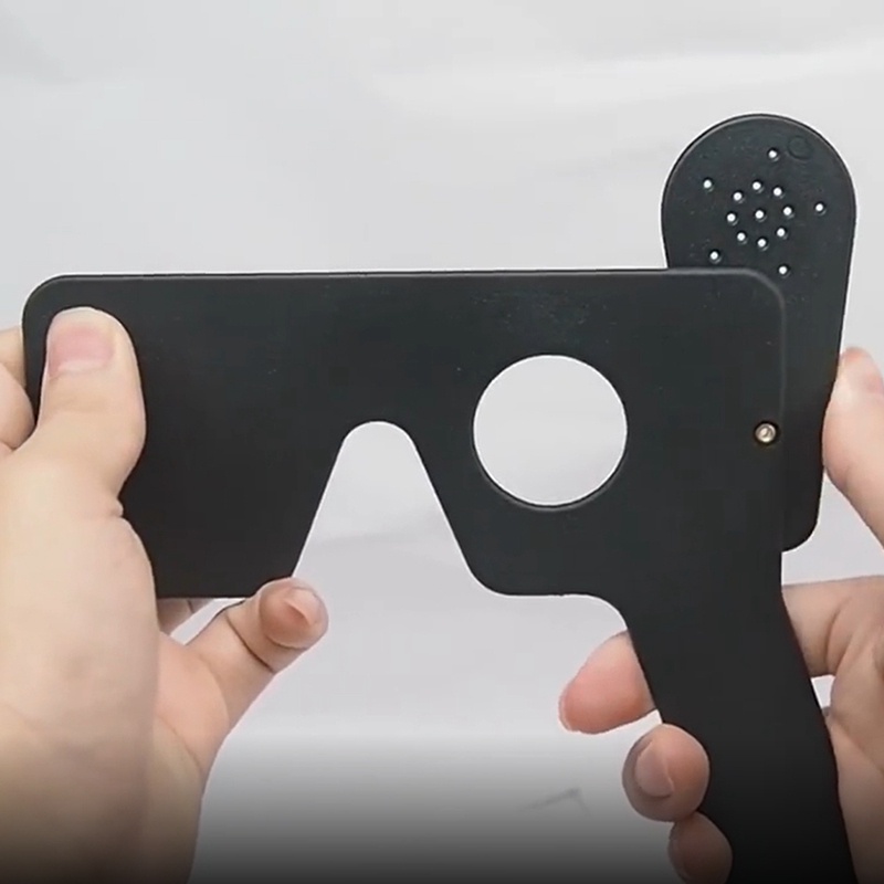Lorgnette 17 Pinhole พลาสติกสีดําทดสอบวิสัยทัศน์ตา รูปที่ 5