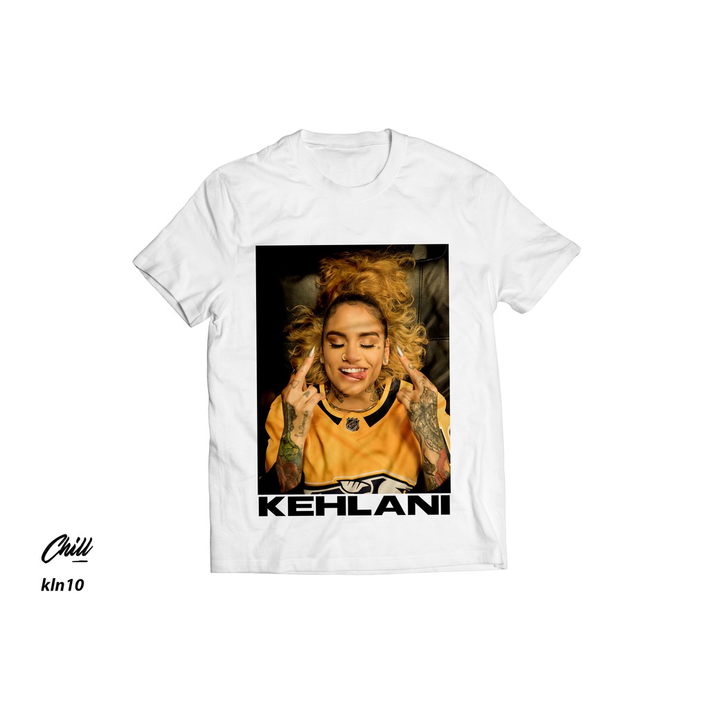 คอลูกเรือเสื้อยืดคอกลมเสื้อยืด พิมพ์ลาย Kehlani 2 I CUSTOM I Music I R&Bผ้าฝ้ายแท้