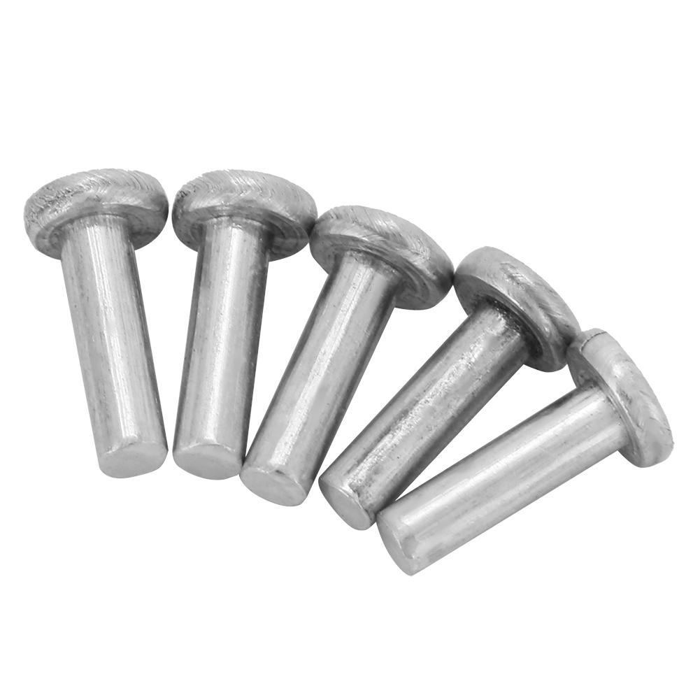 100pcs M2.5*6/8/10mm Flat Head Aluminum Rivets Solid Rivets