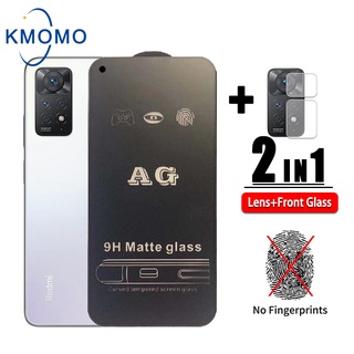 ฟิล์มกระจกเต็มจอ แบบด้าน AG Xiaomi Redmi Note 12 4G + 11 Pro 5G 11s 10 10s 9 9s 8 7 Plus ฟิล์มเลนส์กล้องสำหรับ ฟิล์มเล่นเกมส์ ฟิล์มกระจกแบบด้าน