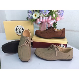 ***ซื้อ 1 คู่แถม 1 คู่****รองเท้าหนังแท้ Friendship shoes รุ่น 3824--007 รองเท้าหนังผูกเชือกบุรุษ รุ่นยอดนิยม