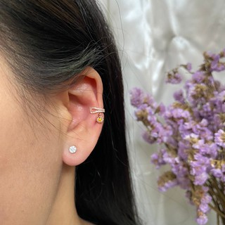 AW-0052/0053 Earcuff ดอกเดซี่ประดับเพชร