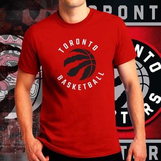 T-shirt  เสื้อยืดคอกลม ผ้าฝ้ายแท้ 100% พิมพ์ลาย Toronto Raptors NBA แฟชั่นฤดูร้อน สําหรับผู้ชายS-5XL