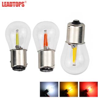 LEADTOPS 2 ชิ้น 1156 BA15S P21W หลอดไฟ Led 1157 BAY15D P21 / 5W Led BA15D BAU15S PY21W ไฟเลี้ยวรถสีแดงสีขาวสีเหลืองไฟอัตโนมัติ 12 โวลต์