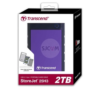 Transcend External HDD 2TB :รับประกัน 3 ปี- มีใบกำกับภาษี-TS2TSJ25H3P