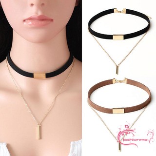 AMH-สตรีแฟชั่น Velvet Choker สร้อยคอทองคำชุบสร้อยคอสร้อยคอเครื่องประดับ