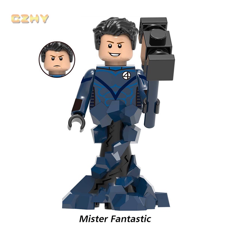 ฟิกเกอร์ Super Heroes Movie Mister Fantastic Doctor Doom Leader Human Torch ขนาดเล็ก ของเล่นสําหรับเด็ก