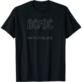 เสื้อยืดคอกลมเสื้อยืด พิมพ์ลายอัลบั้มศิลปะ Acdc สีดํา สําหรับผู้ใหญ่S-4XL