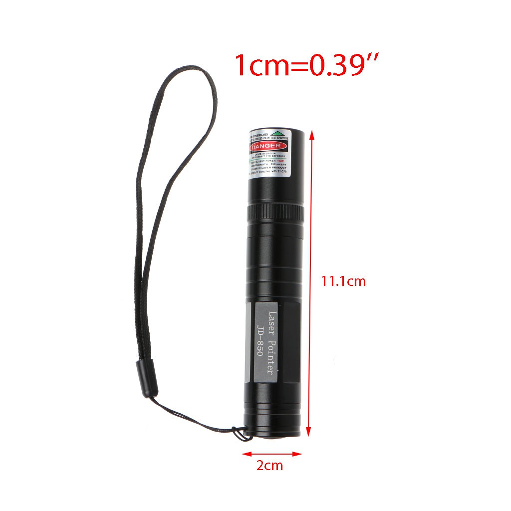 Professional Green Light Laser Pointer Pen 5mW 532nm Burning Match Visible Beam LevI
