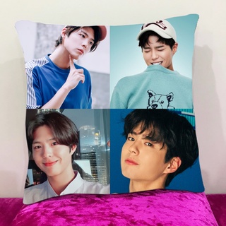 หมอนอิงสั่งทำ ใส่ได้4รูป หมอนอิงขนนุ่ม หมอนอิงโซฟา หมอนอิงในรถ หมอนอิง Cushions PARK BO GUM พัคโบกัม