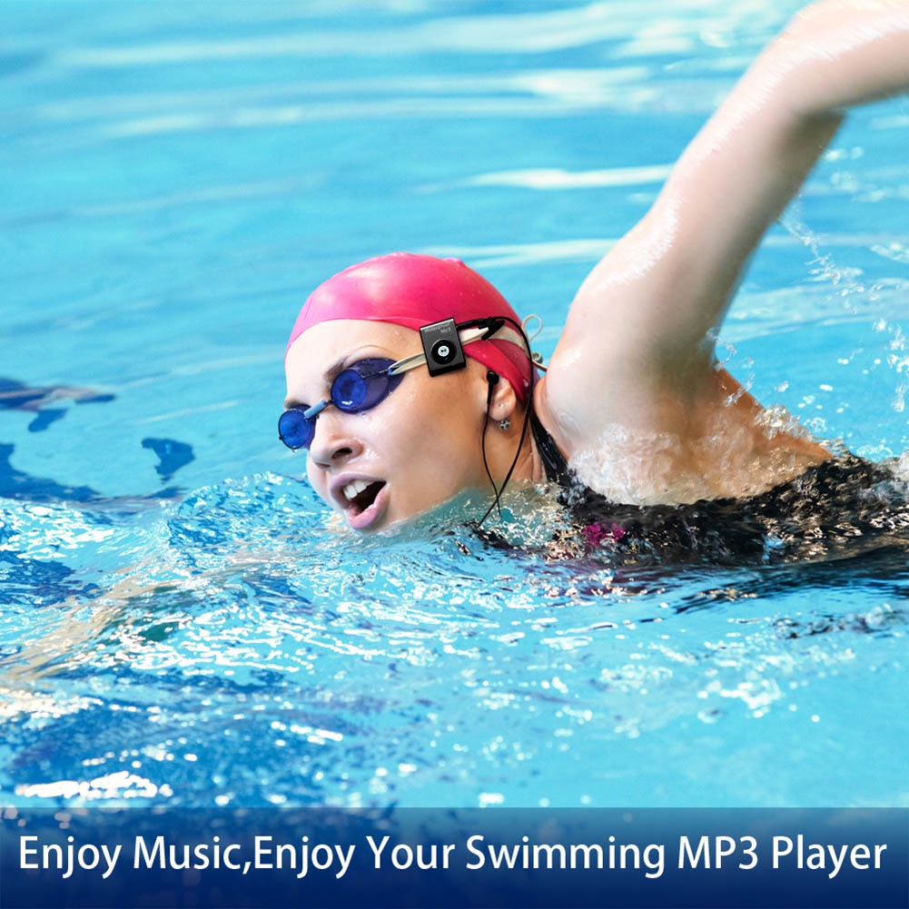 ☒◈Mini Waterproof Swimming MP3 Player 4GB 8GB Sports Running Riding HiFi Stereo Music MP3 Walkman with FM Radio Clip Ear