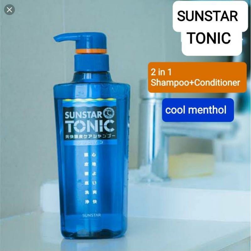 SUNSTAR TONIC Super Refreshing Scalp Care Shampoo 2 In 1 with Conditioner 460ml แชมพูผสมครีมนวดผม นั