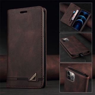 Magnetic Close เคส Xiaomi Mi 11T 10T 11 A3 Lite 9T Note 10 Pro Pocophone Poco M3 X3 NFC GT 5G เคสฝาพับ Flip Cover PU Leather Luxury Wallet Case Card Pocket Mobile Phone Holder Stand Soft TPU Silicone Bumper mi10t mi10 mi11 mi11t mi9t note10 mia3