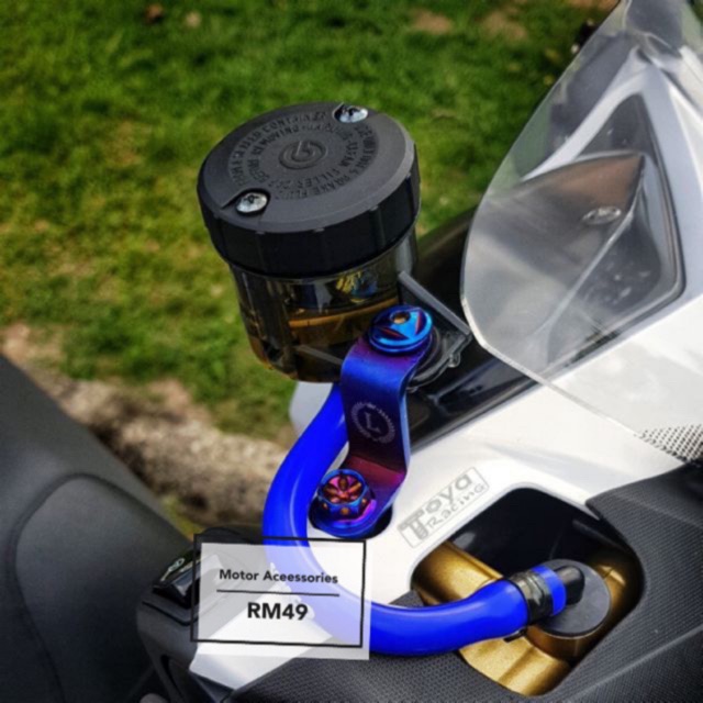 BOTTLE BOTTLE SMOKE BIG BESAR + BRACKET TITANIUM + ท่อ