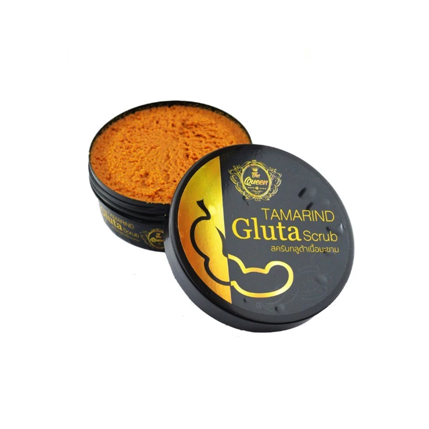 *สครับกลูต้าเนื้อมะขาม The Queen เดอะควีน ขนาด 350 กรัม Scrub